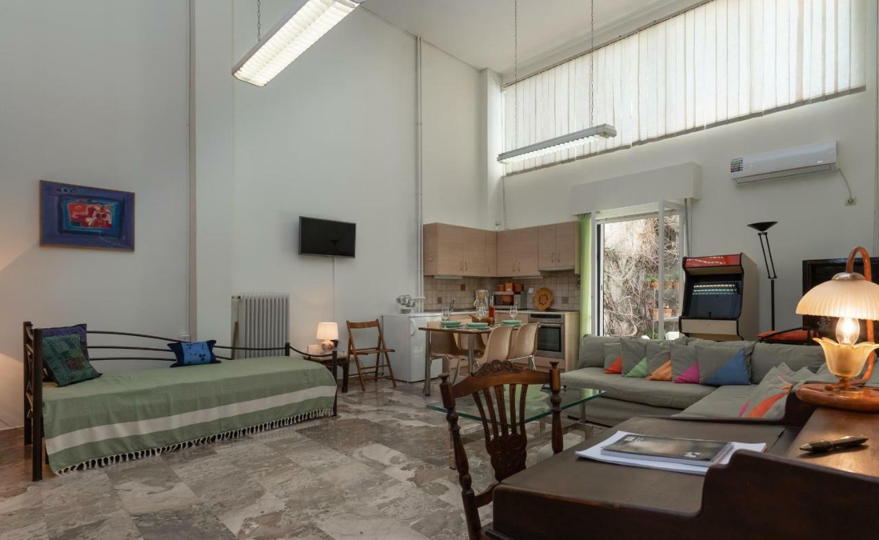 Apartament Acropolis Koukaki Loft Private Garden Ateny Zewnętrze zdjęcie
