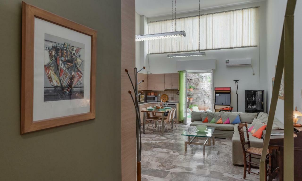 Apartament Acropolis Koukaki Loft Private Garden Ateny Zewnętrze zdjęcie
